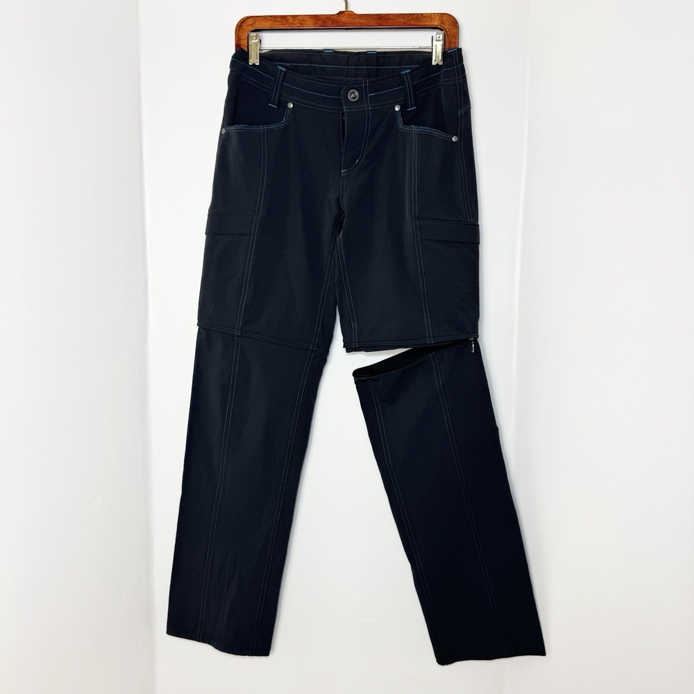 Kuhl Hiking Pants Womens Size 4 Convertible Kliffside Zip Off Dark Gray Outdoors